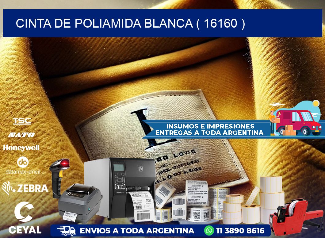 CINTA DE POLIAMIDA BLANCA ( 16160 )