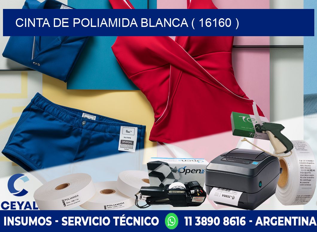 CINTA DE POLIAMIDA BLANCA ( 16160 )