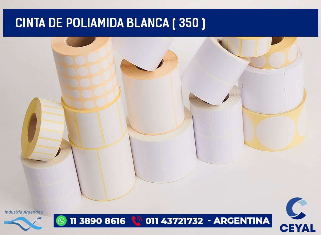 CINTA DE POLIAMIDA BLANCA ( 350 )