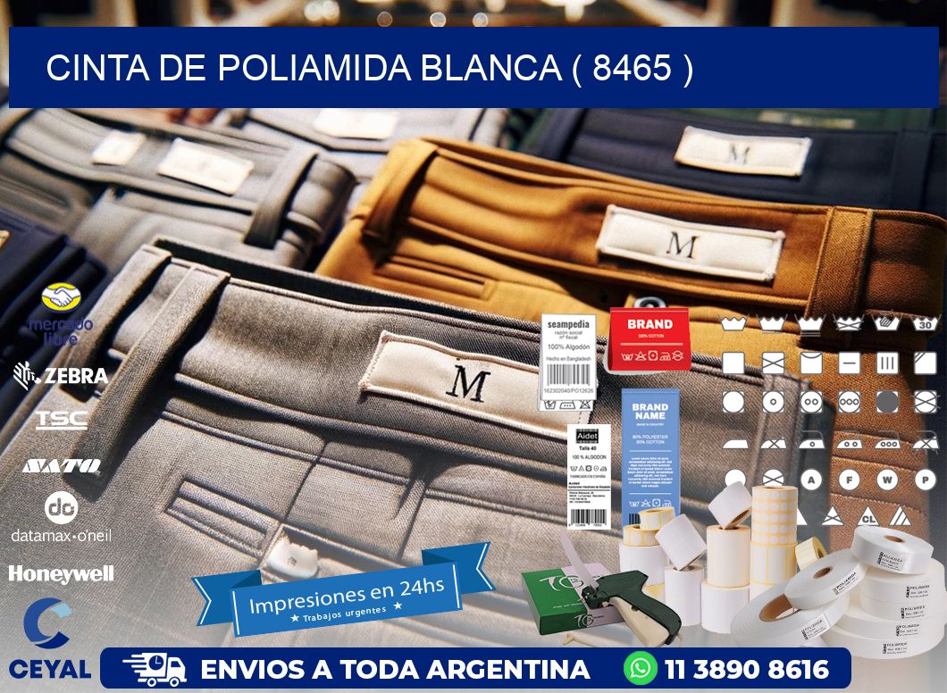 CINTA DE POLIAMIDA BLANCA ( 8465 )