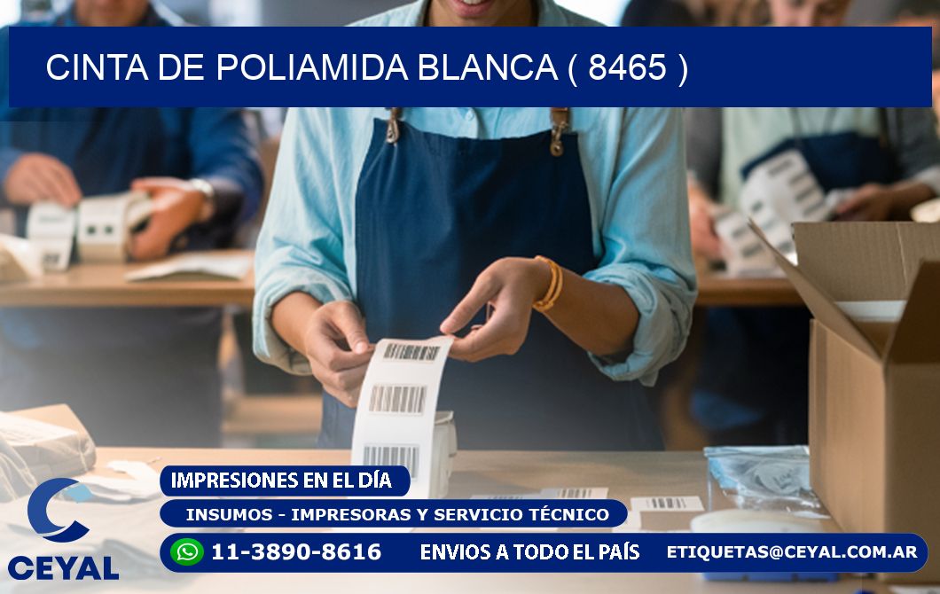 CINTA DE POLIAMIDA BLANCA ( 8465 )
