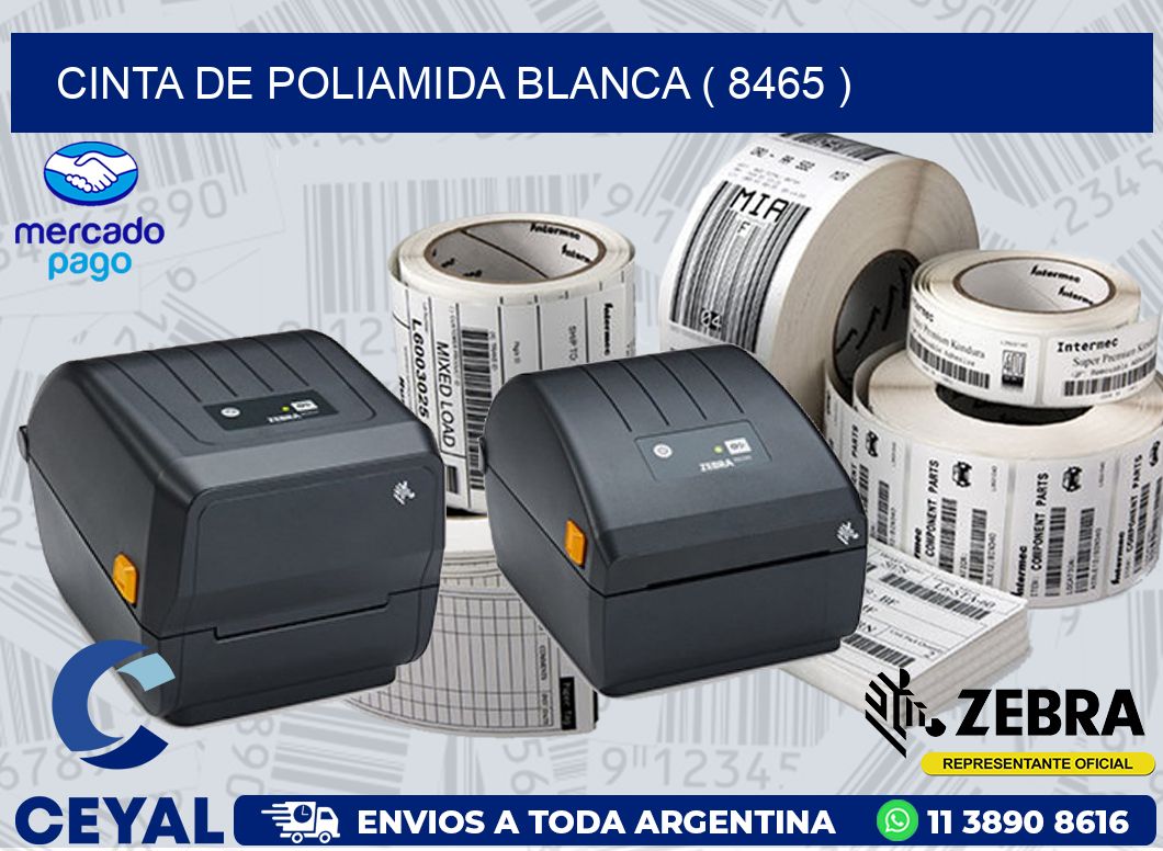 CINTA DE POLIAMIDA BLANCA ( 8465 )
