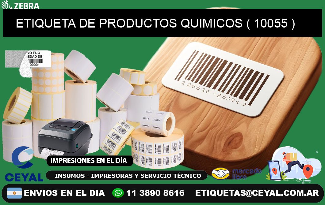 ETIQUETA DE PRODUCTOS QUIMICOS ( 10055 )