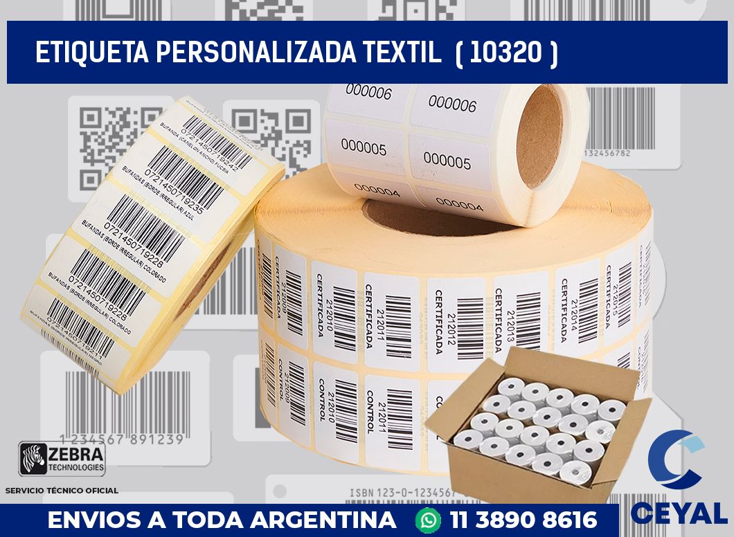 ETIQUETA PERSONALIZADA TEXTIL  ( 10320 )