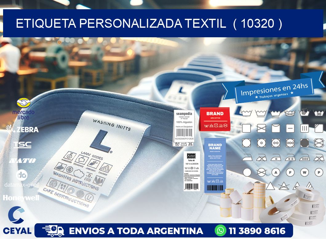 ETIQUETA PERSONALIZADA TEXTIL  ( 10320 )