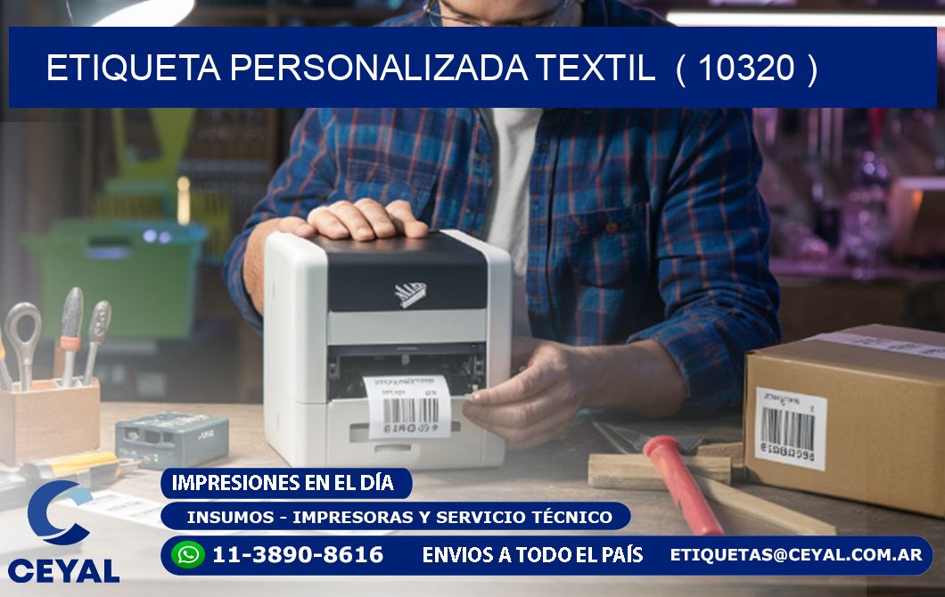 ETIQUETA PERSONALIZADA TEXTIL  ( 10320 )