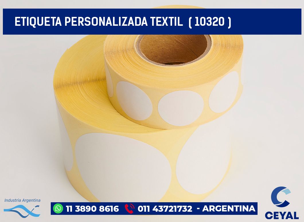 ETIQUETA PERSONALIZADA TEXTIL  ( 10320 )