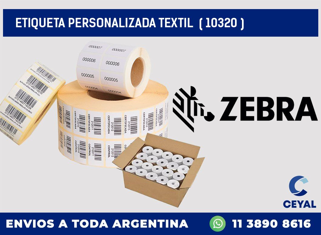 ETIQUETA PERSONALIZADA TEXTIL  ( 10320 )