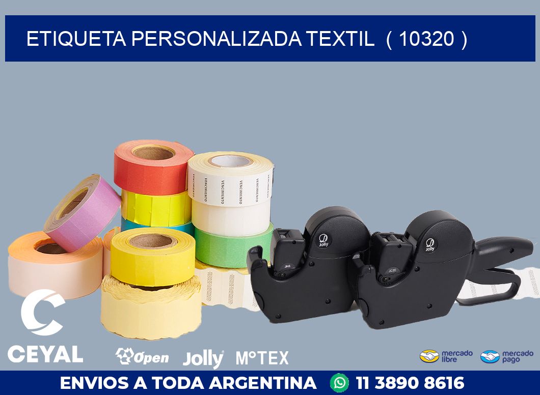 ETIQUETA PERSONALIZADA TEXTIL  ( 10320 )