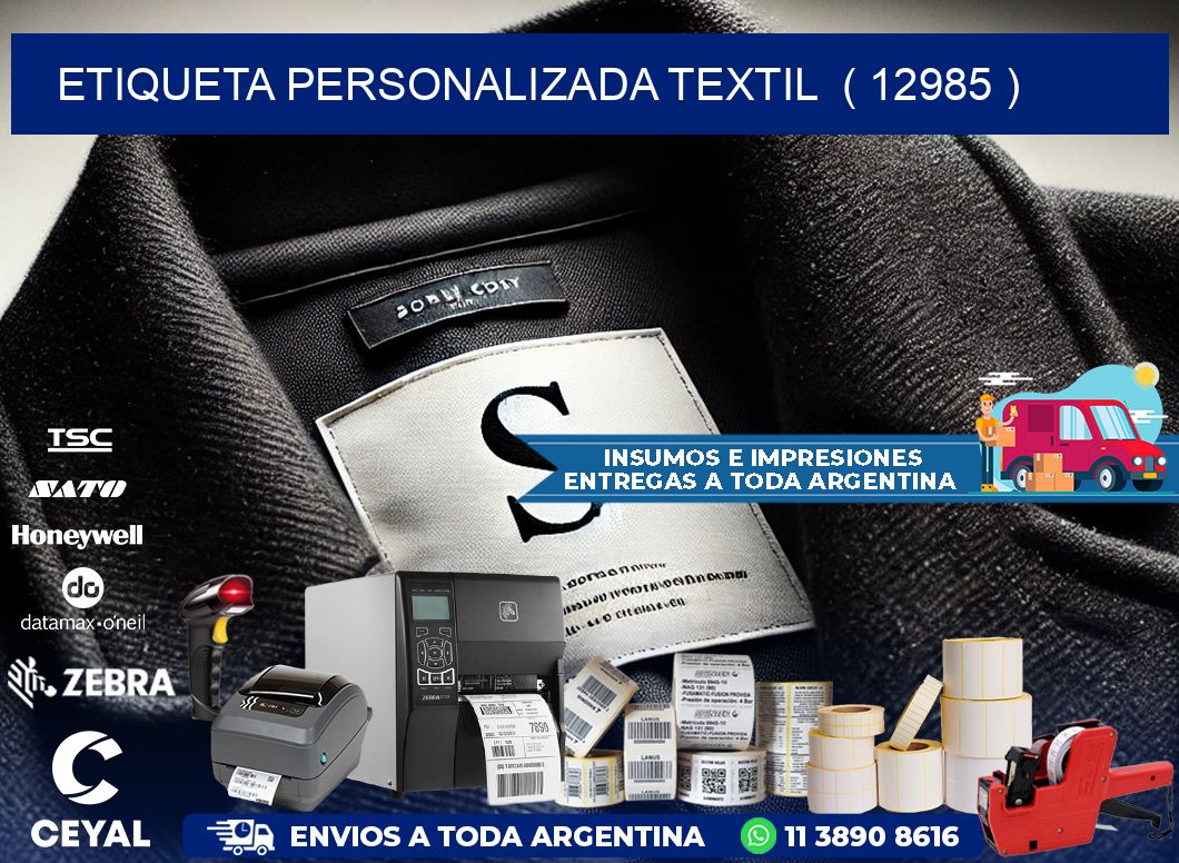 ETIQUETA PERSONALIZADA TEXTIL  ( 12985 )