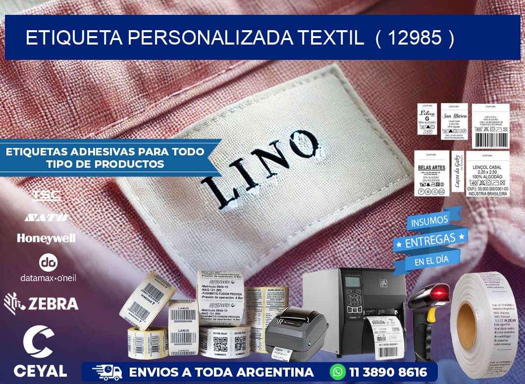 ETIQUETA PERSONALIZADA TEXTIL  ( 12985 )