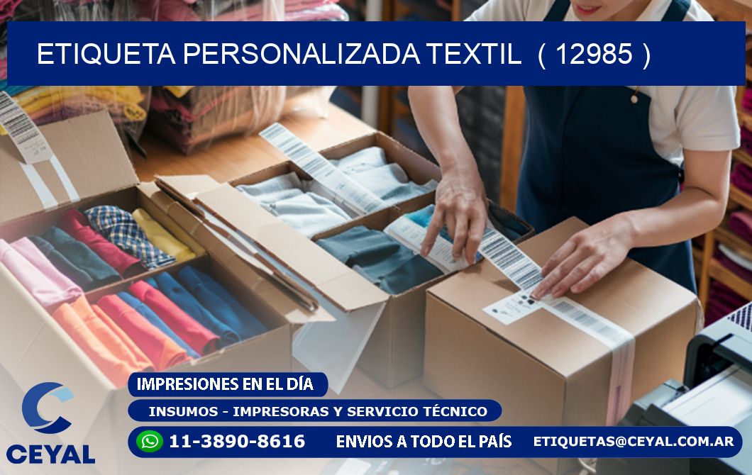 ETIQUETA PERSONALIZADA TEXTIL  ( 12985 )