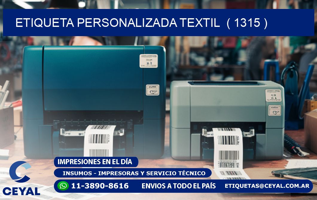 ETIQUETA PERSONALIZADA TEXTIL  ( 1315 )