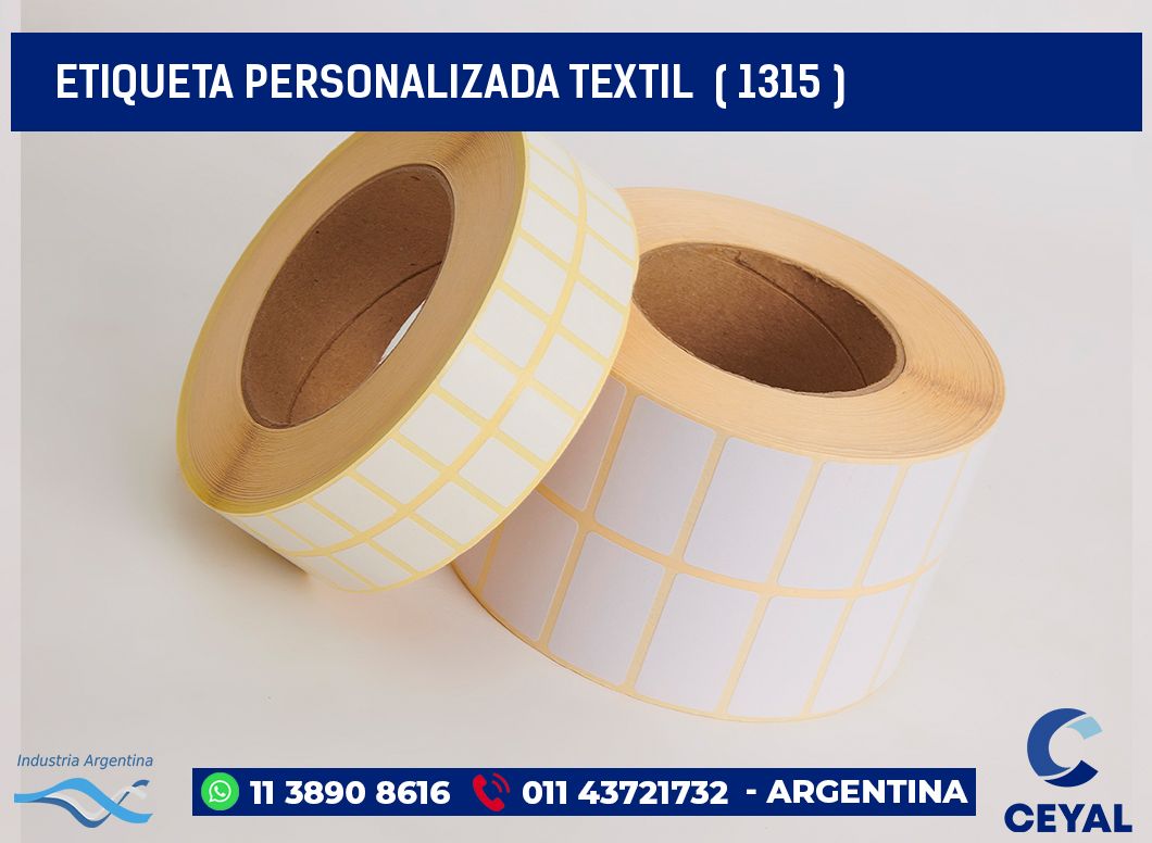 ETIQUETA PERSONALIZADA TEXTIL  ( 1315 )