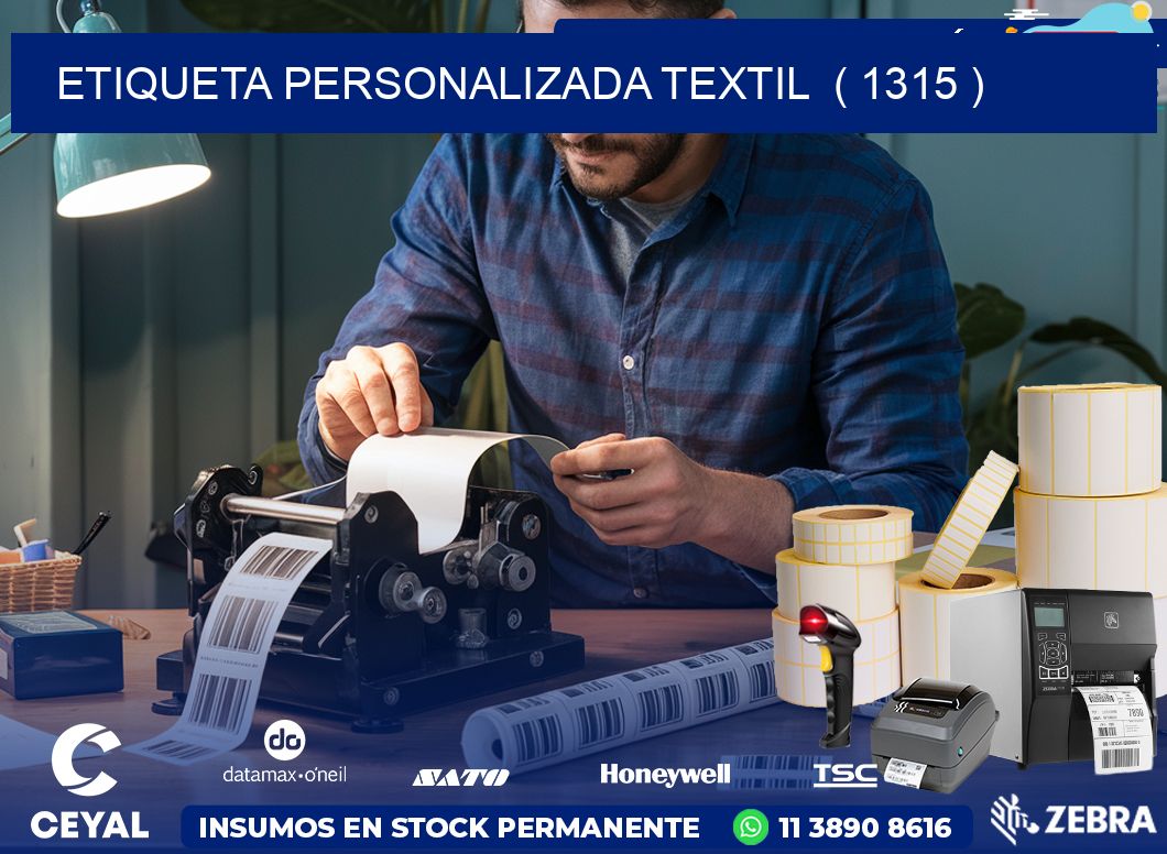 ETIQUETA PERSONALIZADA TEXTIL  ( 1315 )