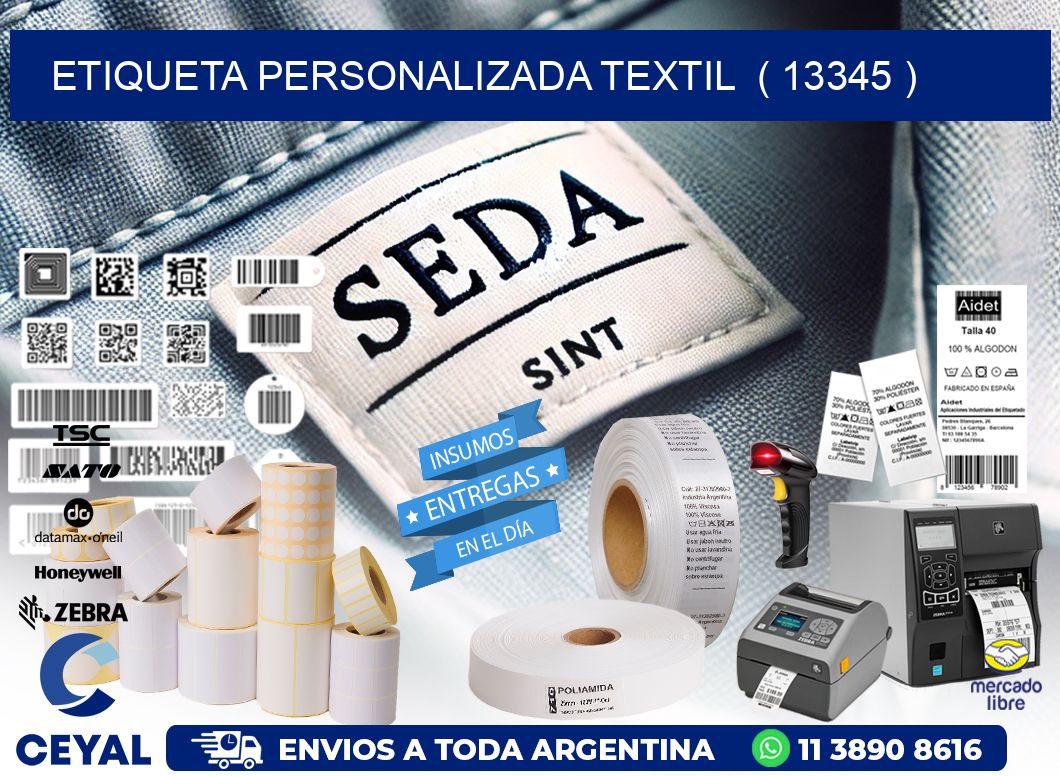 ETIQUETA PERSONALIZADA TEXTIL  ( 13345 )