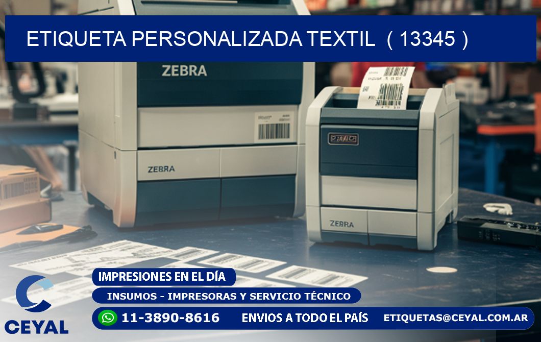 ETIQUETA PERSONALIZADA TEXTIL  ( 13345 )