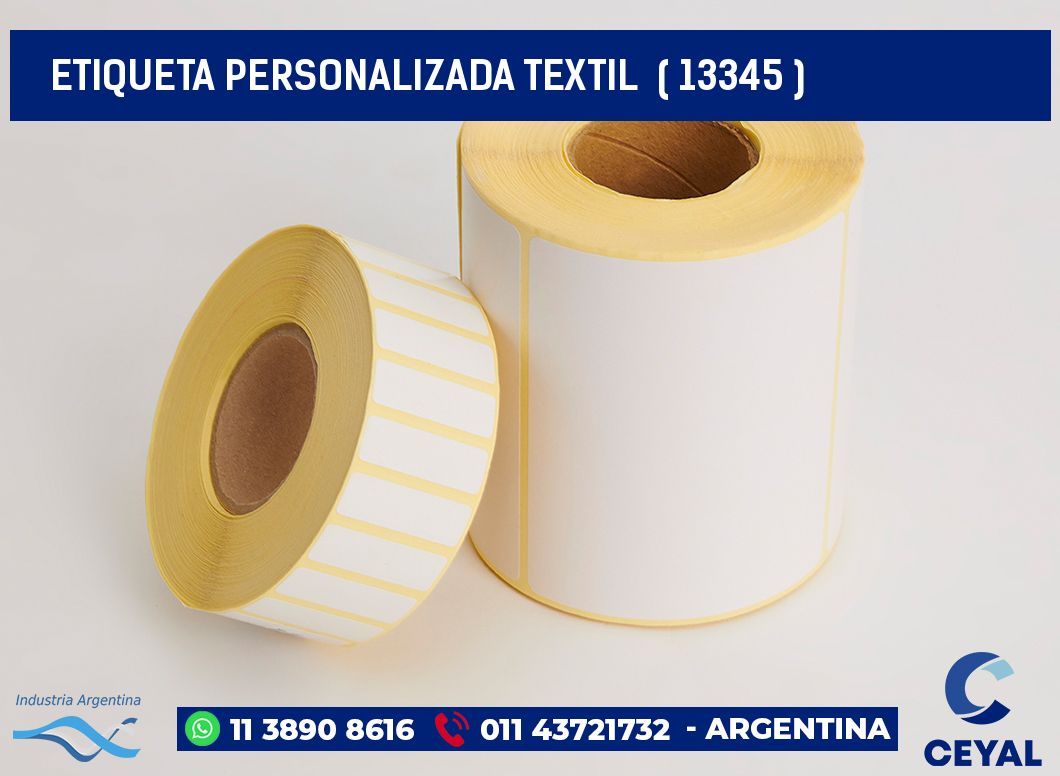 ETIQUETA PERSONALIZADA TEXTIL  ( 13345 )