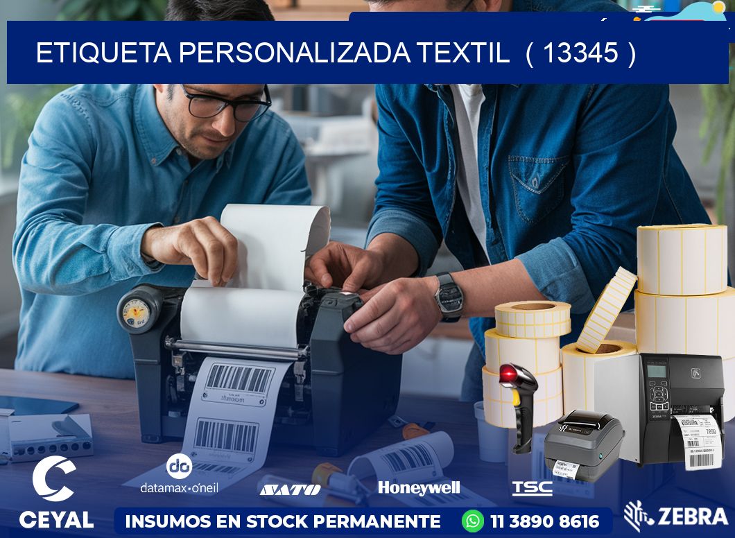 ETIQUETA PERSONALIZADA TEXTIL  ( 13345 )