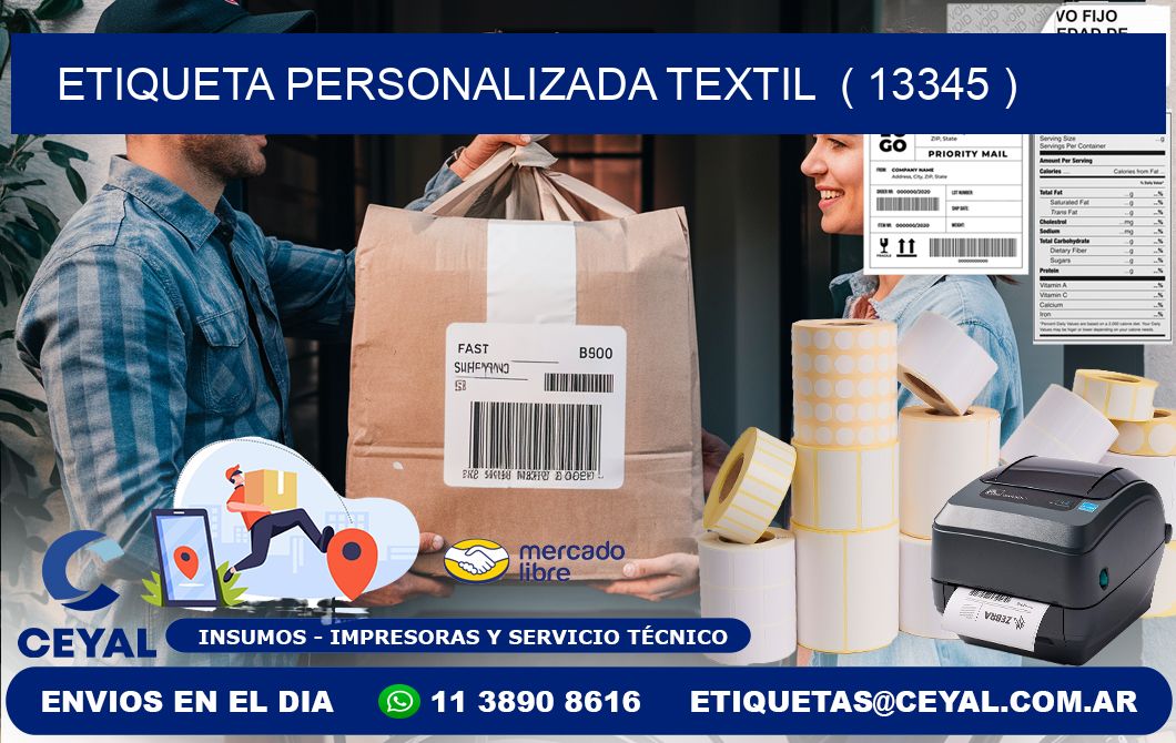 ETIQUETA PERSONALIZADA TEXTIL  ( 13345 )