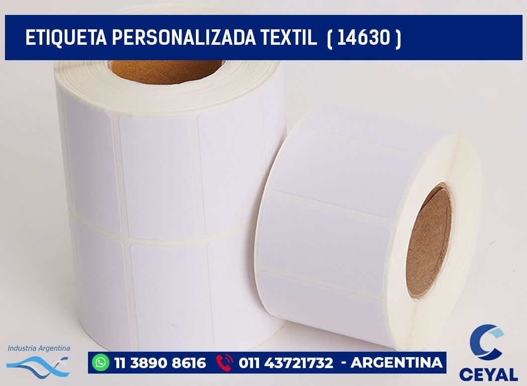 ETIQUETA PERSONALIZADA TEXTIL  ( 14630 )