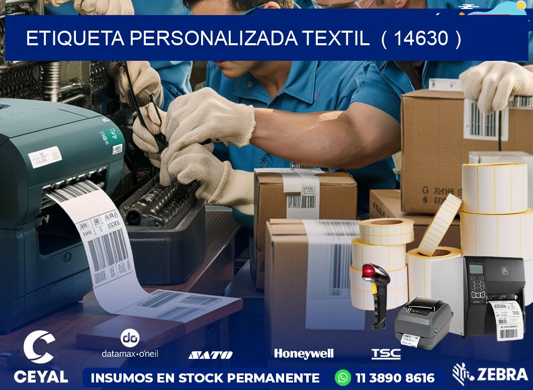 ETIQUETA PERSONALIZADA TEXTIL  ( 14630 )