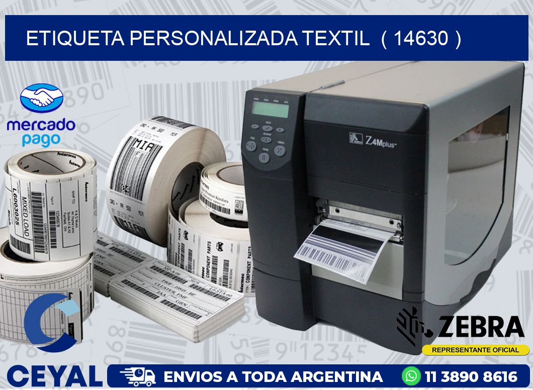 ETIQUETA PERSONALIZADA TEXTIL  ( 14630 )