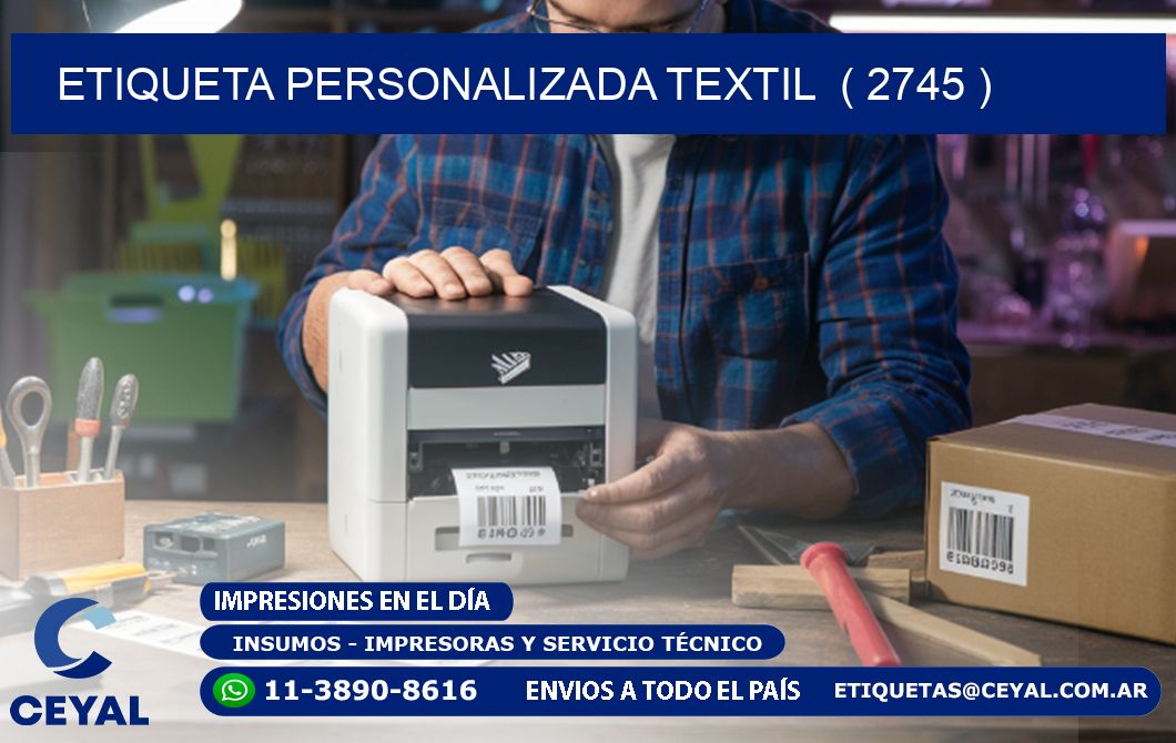 ETIQUETA PERSONALIZADA TEXTIL  ( 2745 )