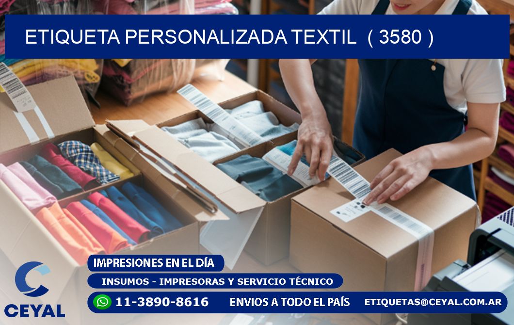 ETIQUETA PERSONALIZADA TEXTIL  ( 3580 )