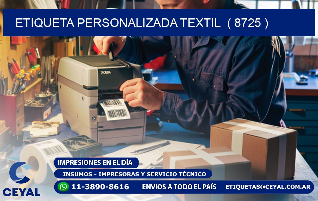 ETIQUETA PERSONALIZADA TEXTIL  ( 8725 )