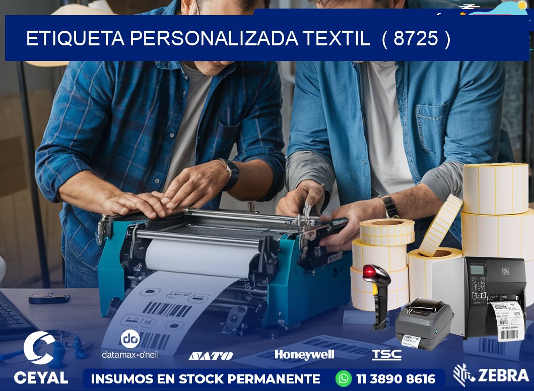 ETIQUETA PERSONALIZADA TEXTIL  ( 8725 )