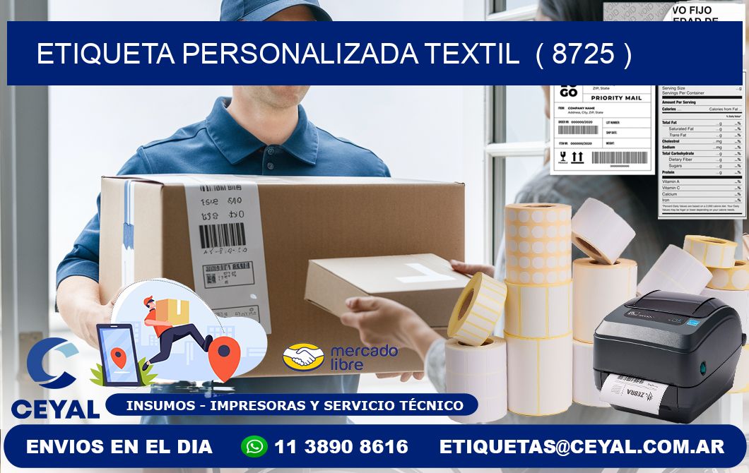 ETIQUETA PERSONALIZADA TEXTIL  ( 8725 )