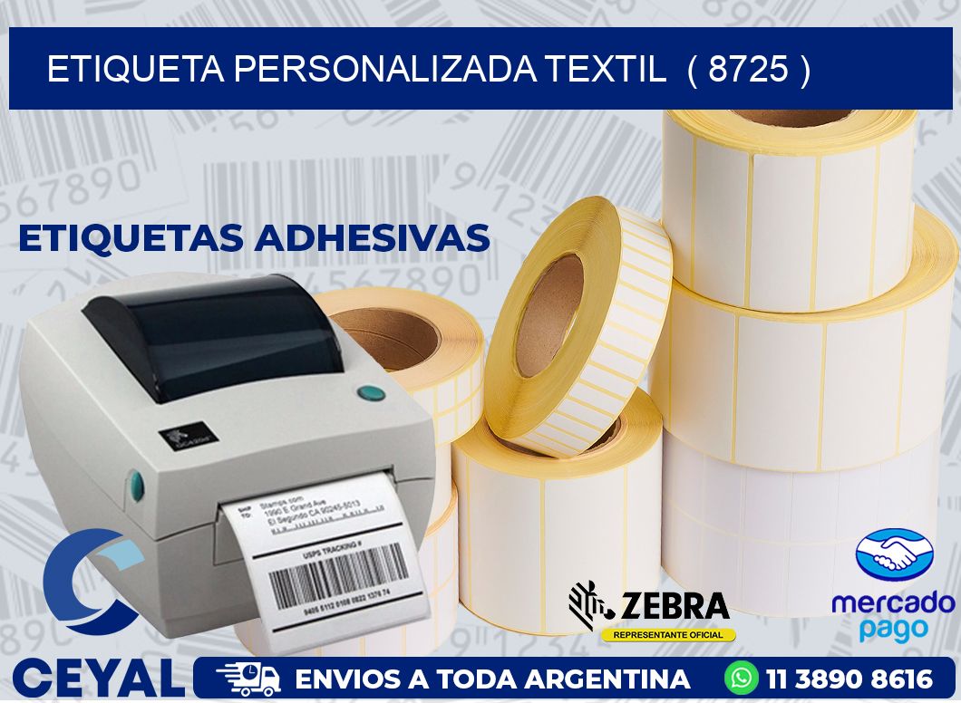 ETIQUETA PERSONALIZADA TEXTIL  ( 8725 )