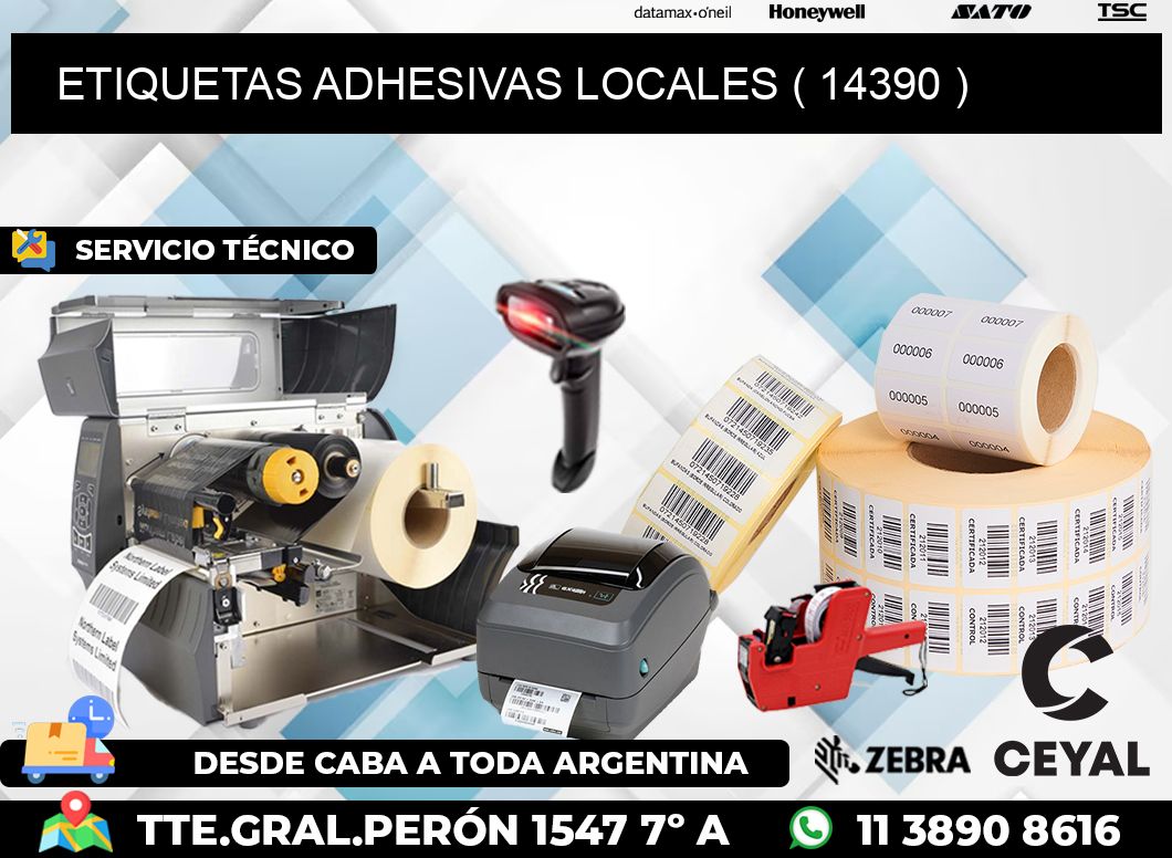 ETIQUETAS ADHESIVAS LOCALES ( 14390 )