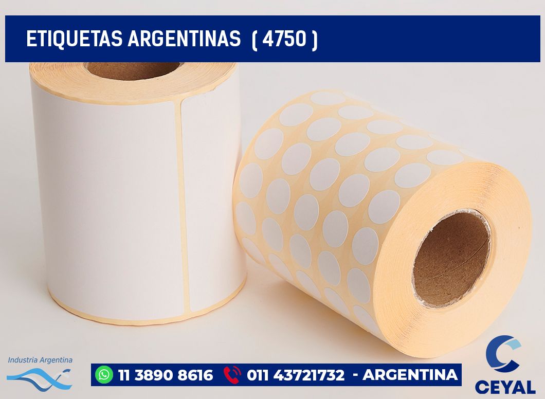 ETIQUETAS ARGENTINAS  ( 4750 )