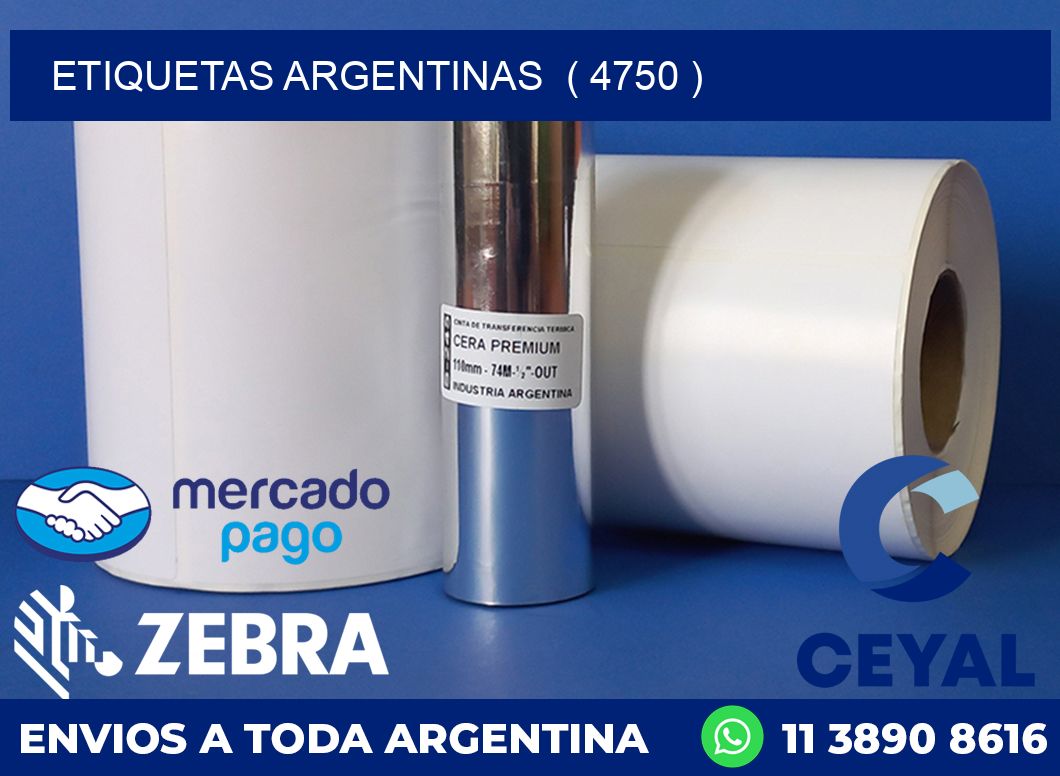 ETIQUETAS ARGENTINAS  ( 4750 )