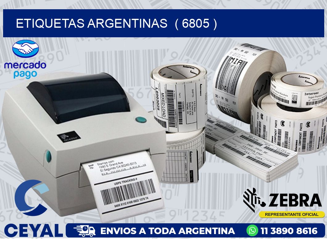 ETIQUETAS ARGENTINAS  ( 6805 )