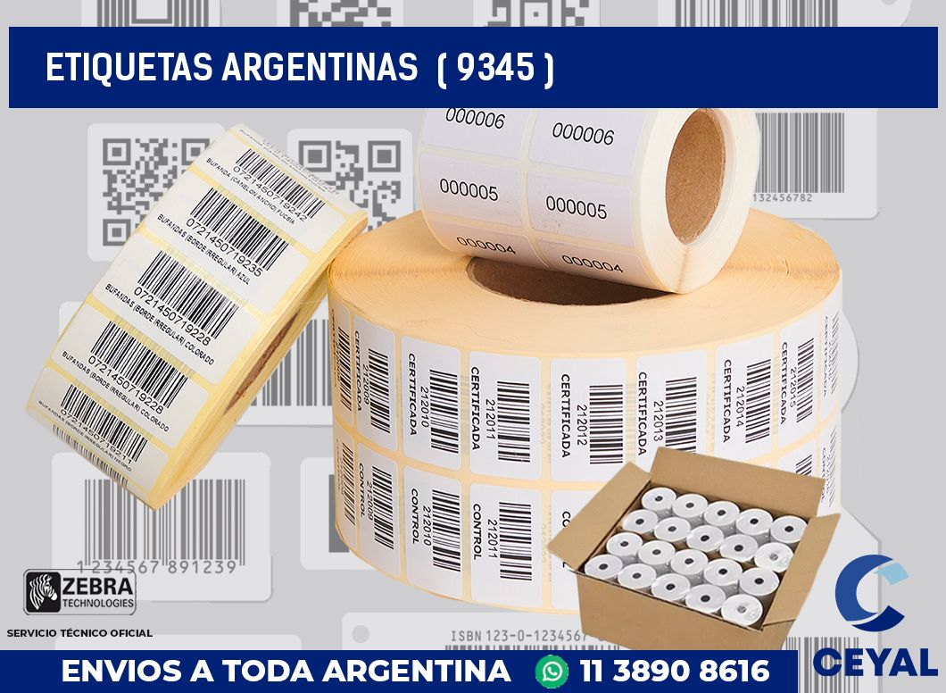 ETIQUETAS ARGENTINAS  ( 9345 )