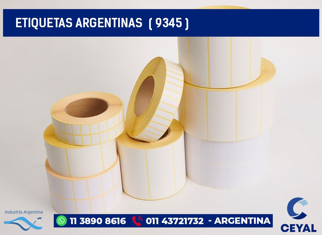 ETIQUETAS ARGENTINAS  ( 9345 )