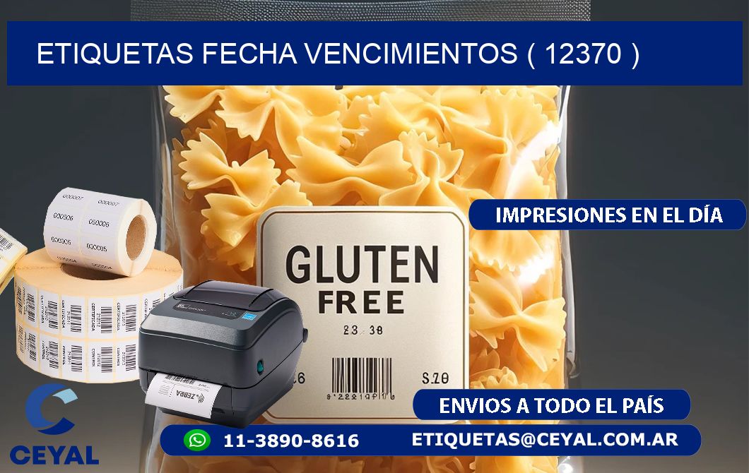 ETIQUETAS FECHA VENCIMIENTOS ( 12370 )