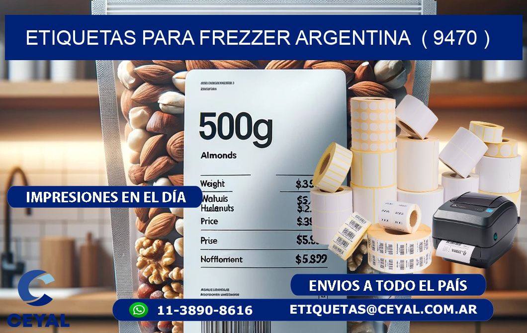 ETIQUETAS PARA FREZZER ARGENTINA  ( 9470 )