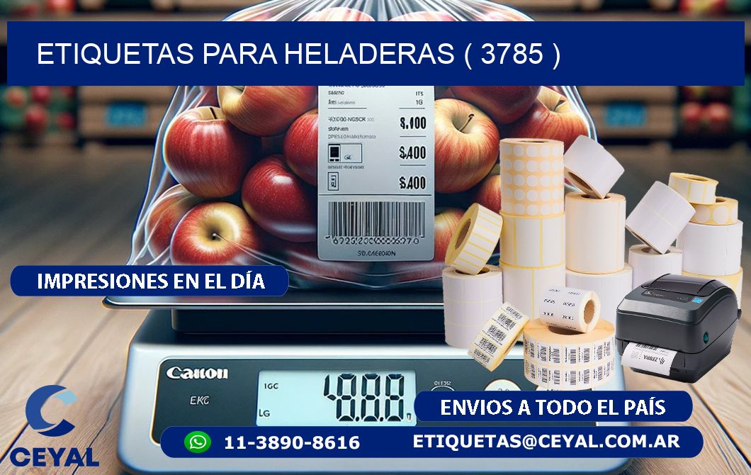 ETIQUETAS PARA HELADERAS ( 3785 )