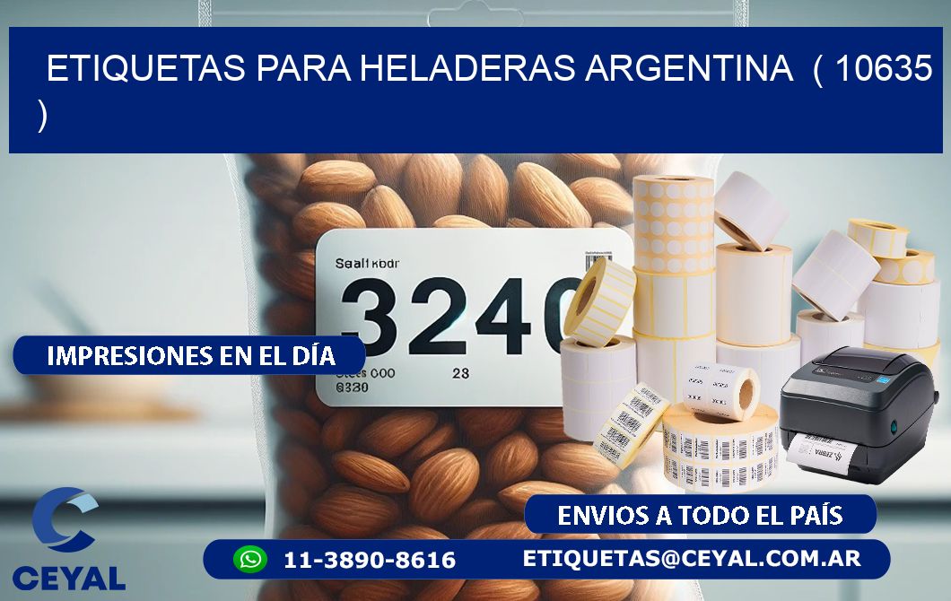 ETIQUETAS PARA HELADERAS ARGENTINA  ( 10635 )