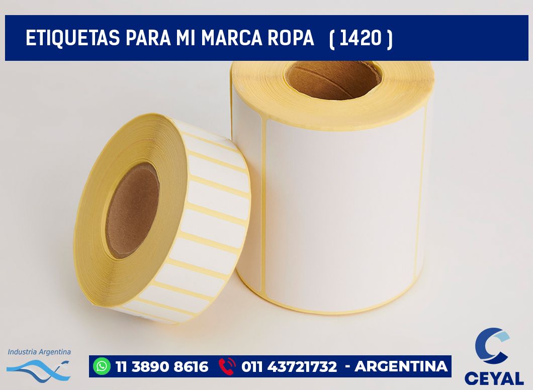 ETIQUETAS PARA MI MARCA ROPA   ( 1420 )