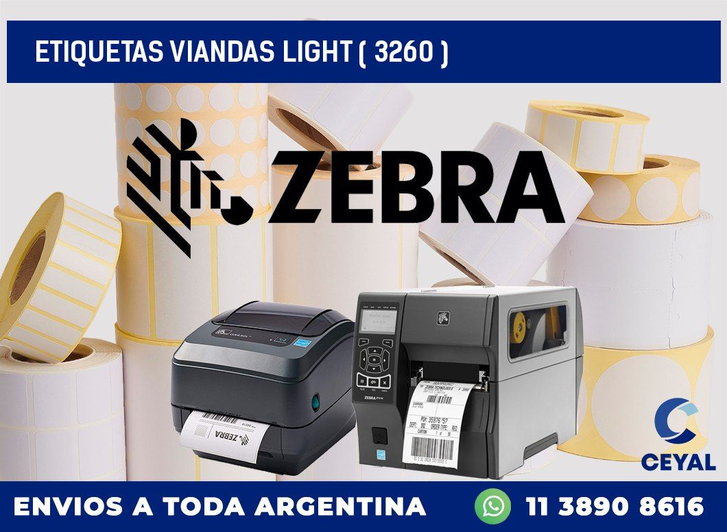 ETIQUETAS VIANDAS LIGHT ( 3260 )