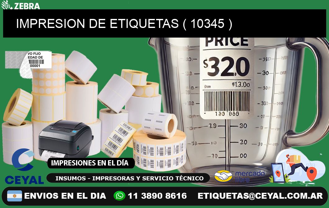 IMPRESION DE ETIQUETAS ( 10345 )