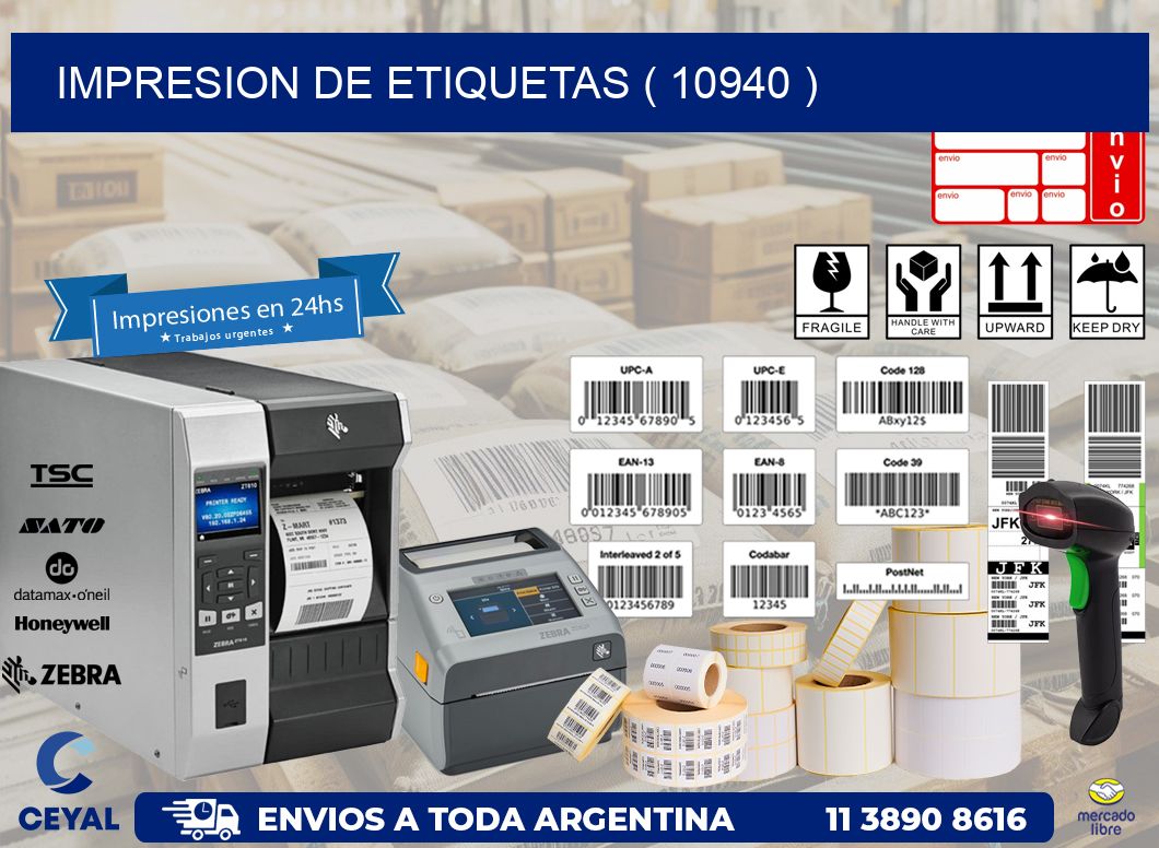 IMPRESION DE ETIQUETAS ( 10940 )
