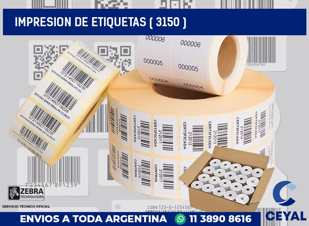 IMPRESION DE ETIQUETAS ( 3150 )