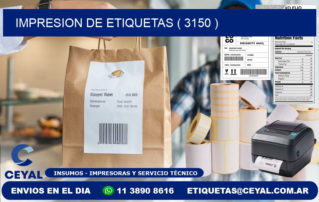 IMPRESION DE ETIQUETAS ( 3150 )
