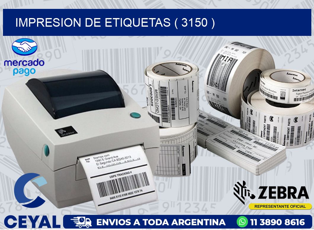 IMPRESION DE ETIQUETAS ( 3150 )